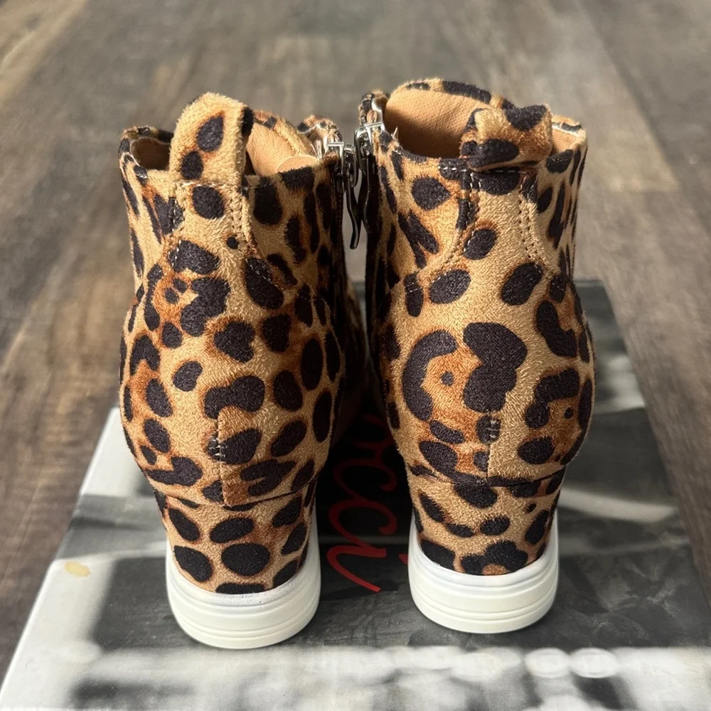 CCOCCI Animal Print Wedge Sneakers - Picture 3 of 4